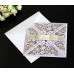 White Invitation Card With Envelope Marriage Invitation Card Customization